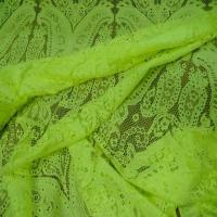 Achat de tissu dentelle légèrement lycra anis en 1.60m de large