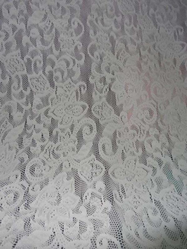 Dentelle lycra blanche