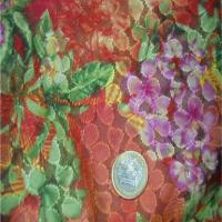 Dentelle lycra imprime fleurs1