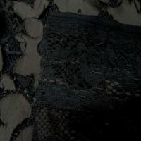 Dentelle marron faconne rajout de tissu en coton marron clair3