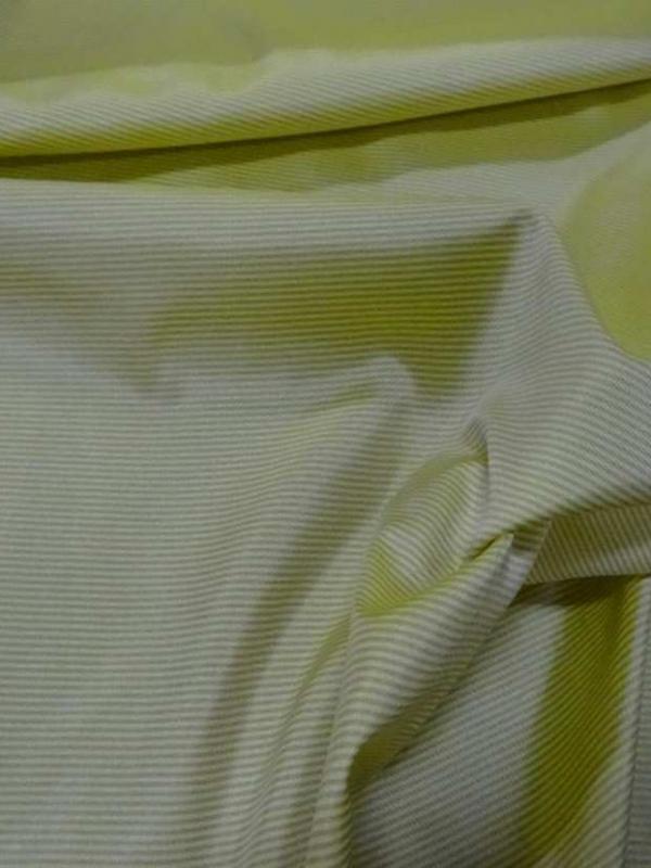 Doublure jaune a rayure grise