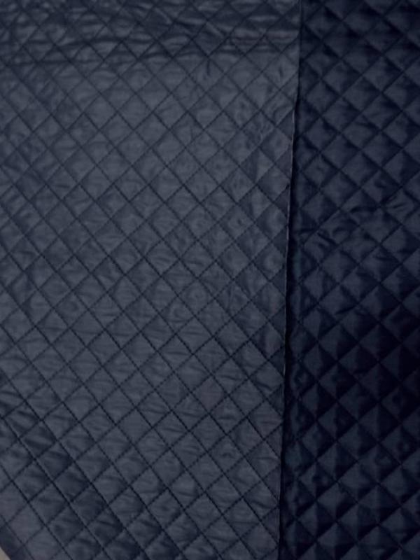 Doublure matelasse bleu marine double