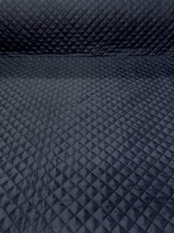 Doublure matelasse bleu marine double