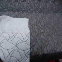 Doublure matelasse faconne gris taupe 1