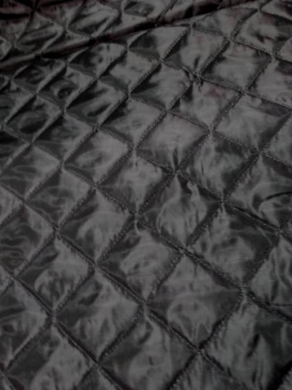 Doublure matelasse noire