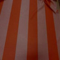 Drap de laine 100 raye orange chine