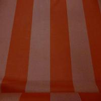 Drap de laine 100 raye orange chine0