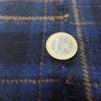 tissu Drap de laine bleu a carreaux sur Marseille