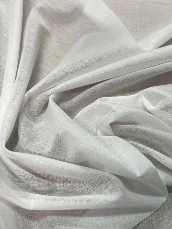 Entoilage voile de coton blanc 0 90m l1