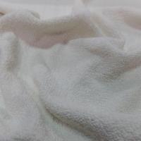 tissu éponge lycra en coton épaisse blanc cassé