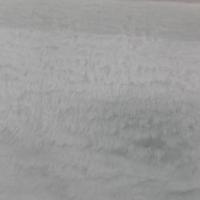 tissu Fausse fourrure blanche montée sur gabardine en coton