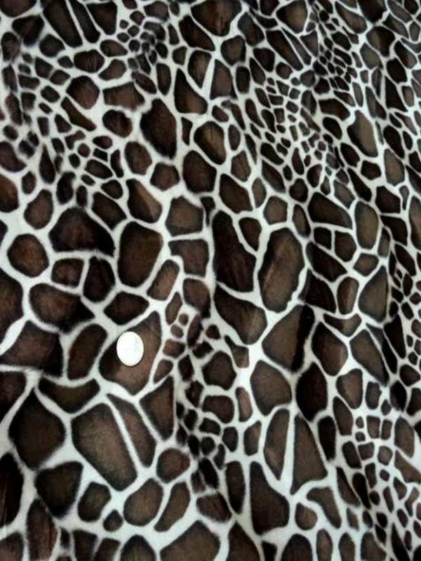Fausse fourrure girafe