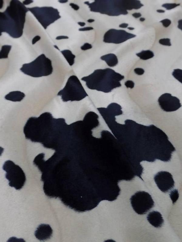 Fausse fourrure imprime vache