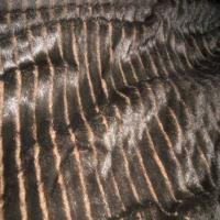 Fausse fourrure marron a bandes3