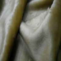 Fausse fourrure touche velours beige