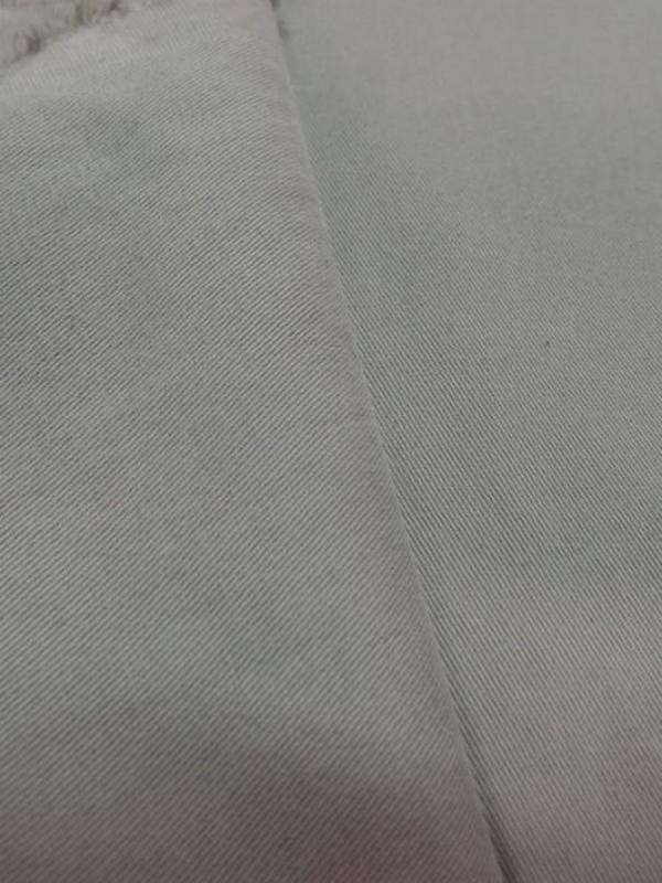 tissu Gabardine coton beige taupe kaki