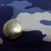 tissu Gabardine coton fine imprime camouflage bleu et blanc sur Marseille