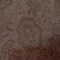 Gabardine coton lycra imprime marron en 1 45 m8