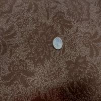 Gabardine coton lycra imprime marron en 1 45 m9