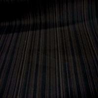 Gabardine coton lycra imprime rayures ton marron1