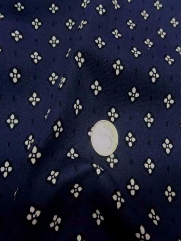 Gabardine coton lycra ton bleu0