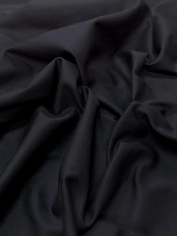 Gabardine coton très fine bleu foncé