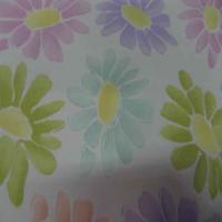 Gabardine lycra en coton blanche imprime fleurs6