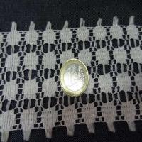Galon de dentelle blanche aspect macrame en 4 5 cm