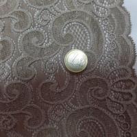 Galon de dentelle brode beige taupe