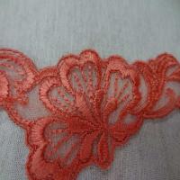 Galon de dentelle corail en 5cm de large
