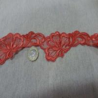 Galon de dentelle corail en 5cm de large7