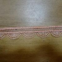 Galon de dentelle fine ton saumon en ligne