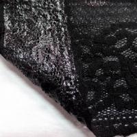 vente de Galon de dentelle lycra noire adhesive en 11cm pas cher