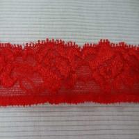 Galon de dentelle lycra rouge en 2 5 cm5