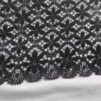 galon de dentelle aspect coton non extensible noire en 26cm a Marseille
