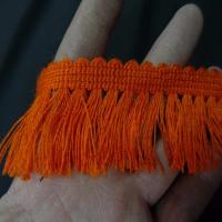 Galon de frange orange en 4 cm3