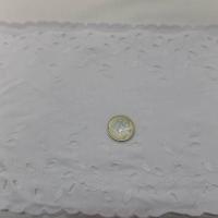 Galon de jersey coton broderies anglaise en 13 cm
