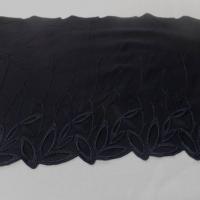 vente de galon de jersey polyester brodé noir en 19cm en ligne