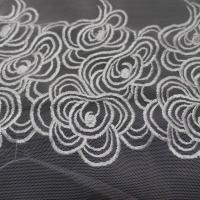 achat galon de résille blanche brodé en 40 cm