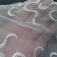 Galon de resille dentelle blanc casse en 16 cm1