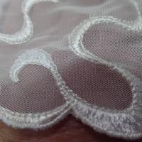 Galon de resille dentelle blanc casse en 16 cm4