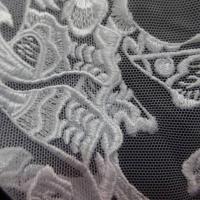 Galon de resille dentelle blanche brode05