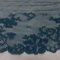 galon de résille dentelle bleu canard en 25cm pas cher
