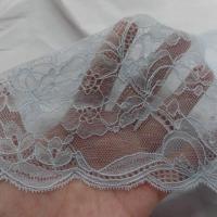 galon de résille dentelle bleu ciel en 18 cm pas cher