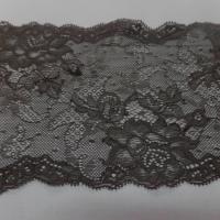 galon de résille dentelle marron en 13 cm