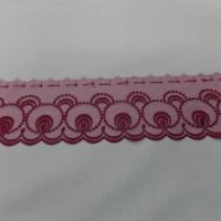 galon de résille dentelle rose en 12cm en ligne