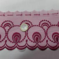 galon de résille dentelle rose en 12cm pas cher en ligne