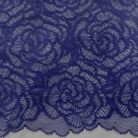 Galon de resille faconne bleu indigo