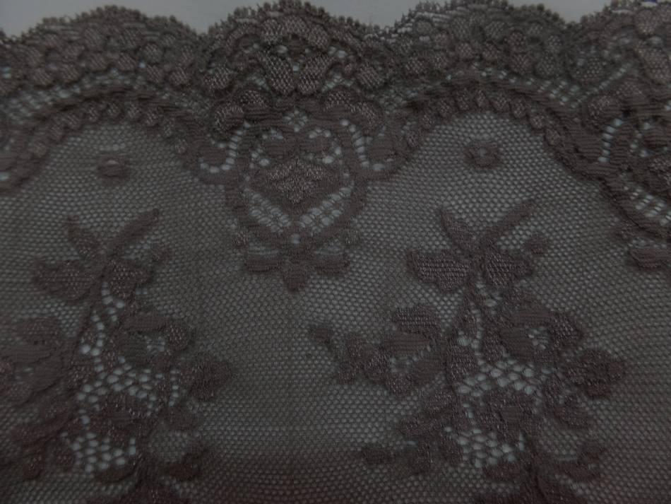 galon de résille façonné ton marron en 16cm