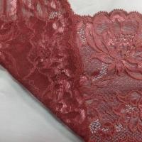 vente de galon de résille façonné ton ocre rose en 15cm